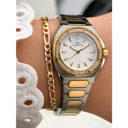 FL43026A Çelik Kordonlu Kadın Kol Saati