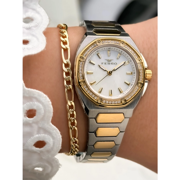 FL43026A Çelik Kordonlu Kadın Kol Saati