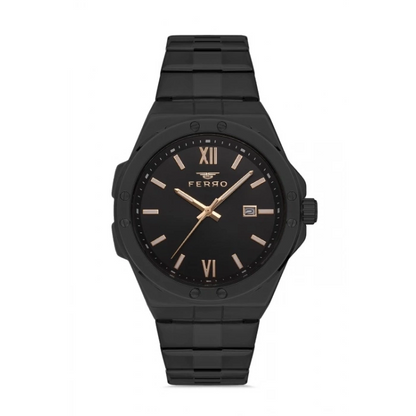 F11357A Çelik Kordonlu Erkek Kol Saati