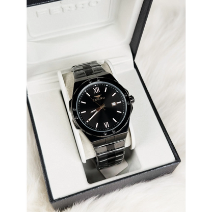 F11357A Çelik Kordonlu Erkek Kol Saati