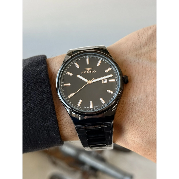 F11476A Çelik Kordonlu Erkek Kol Saati