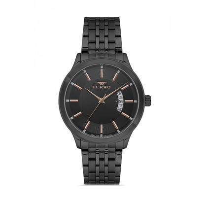 F11561AWT Çelik Kordonlu Erkek Kol Saati