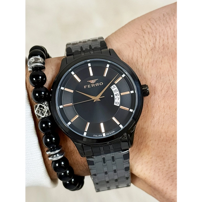 F11561AWT Çelik Kordonlu Erkek Kol Saati