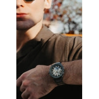 F31443A Çelik Kordonlu Otomatik Erkek Kol Saati