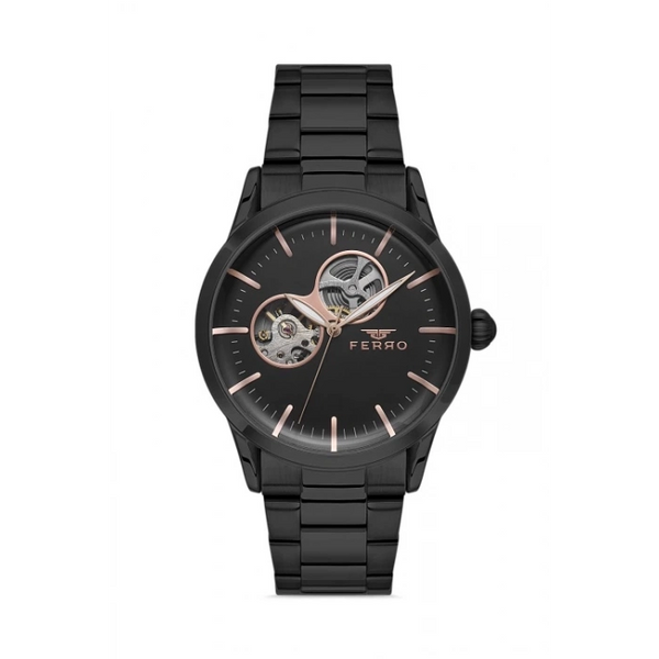 F31445A Çelik Kordonlu Otomatik Erkek Kol Saati