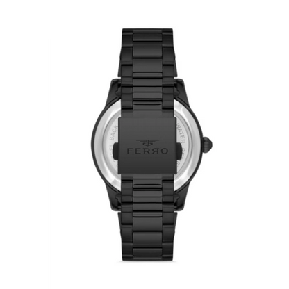 F31445A Çelik Kordonlu Otomatik Erkek Kol Saati