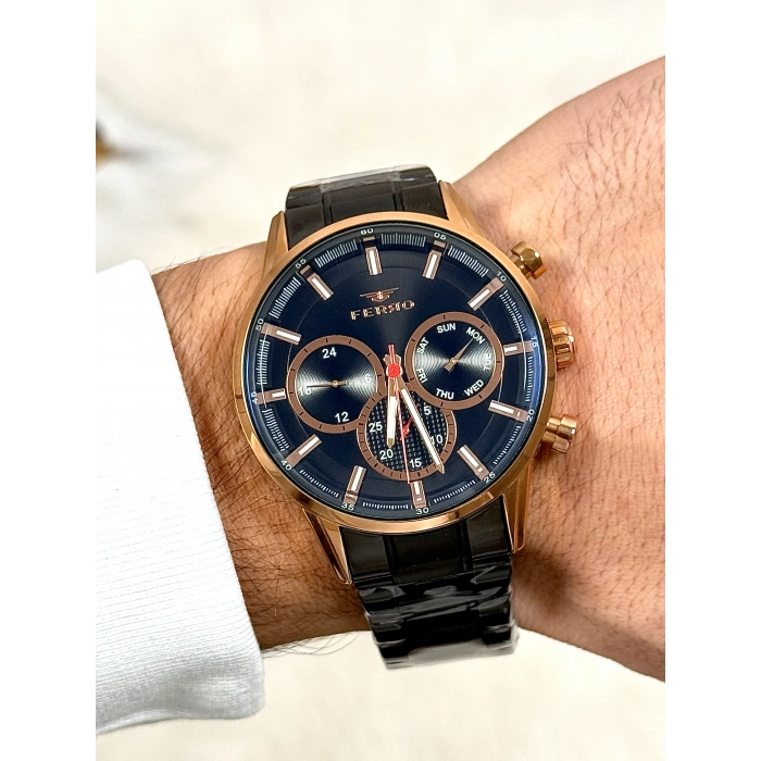 FM11025A Çelik Kordonlu Erkek Kol Saati