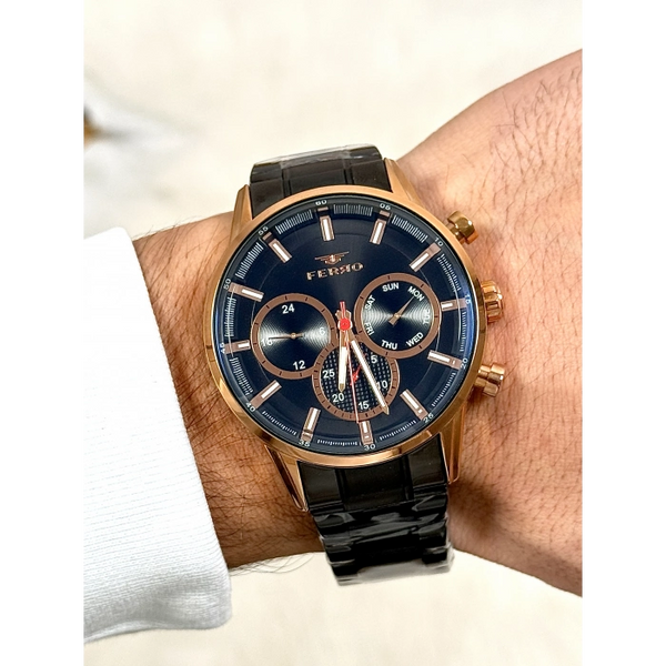 FM11025A Çelik Kordonlu Erkek Kol Saati