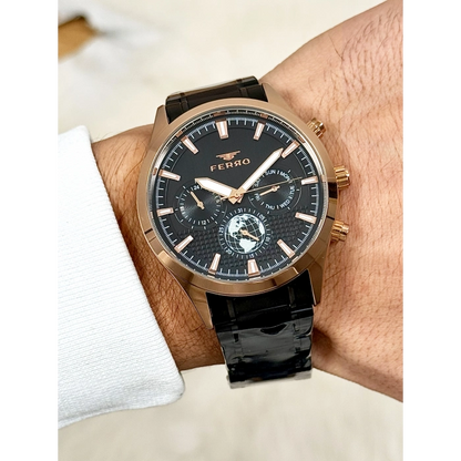 FM11215A Çelik Kordonlu Erkek Kol Saati