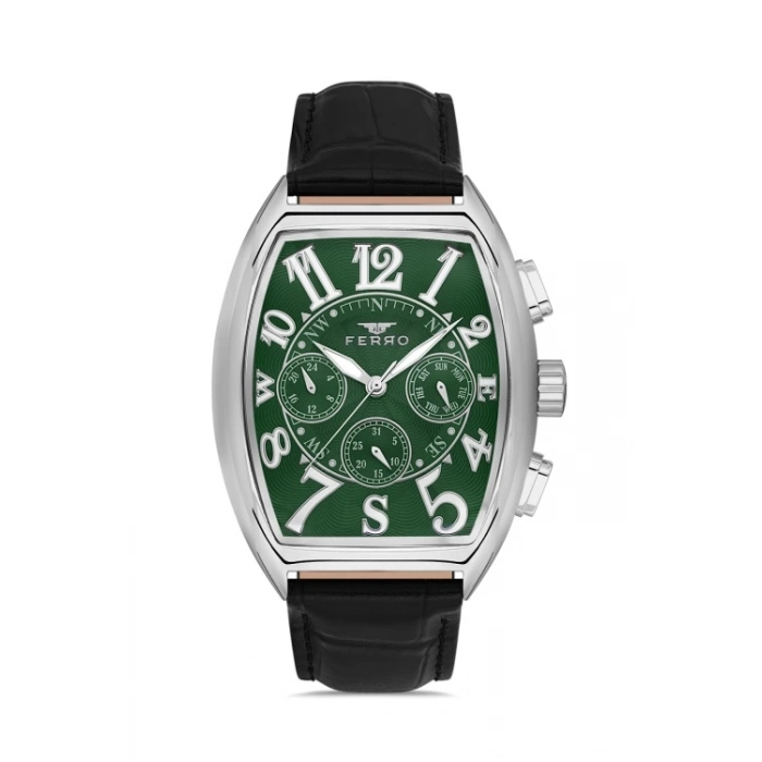 FM11447B Deri Kordonlu Erkek Kol Saati