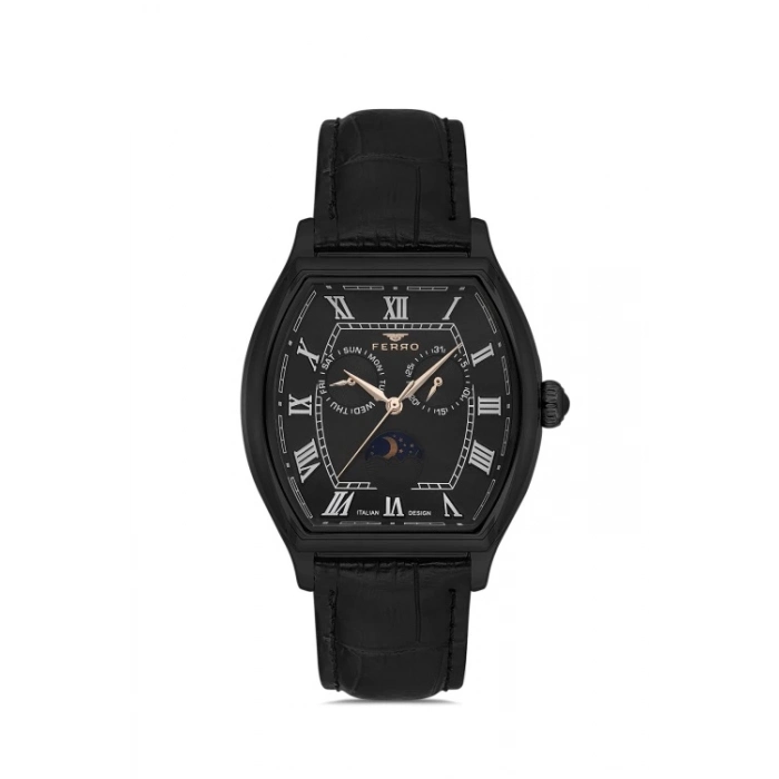 FM40125B Deri Kordonlu Erkek Kol Saati