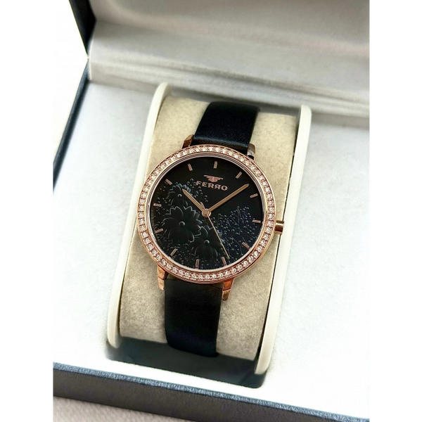 FL21242B Deri Kordonlu Kadın Kol Saati