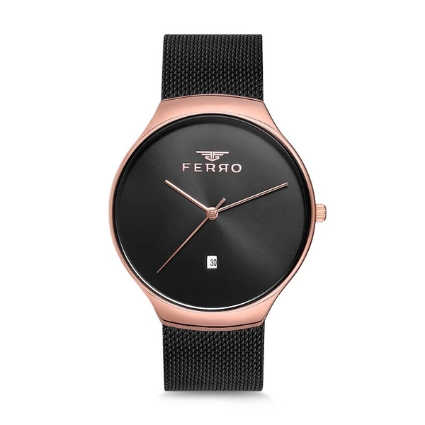 F1989C Hasır Kordonlu Erkek Kol Saati