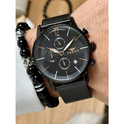 FM11039C Hasır Kordonlu Erkek Kol Saati