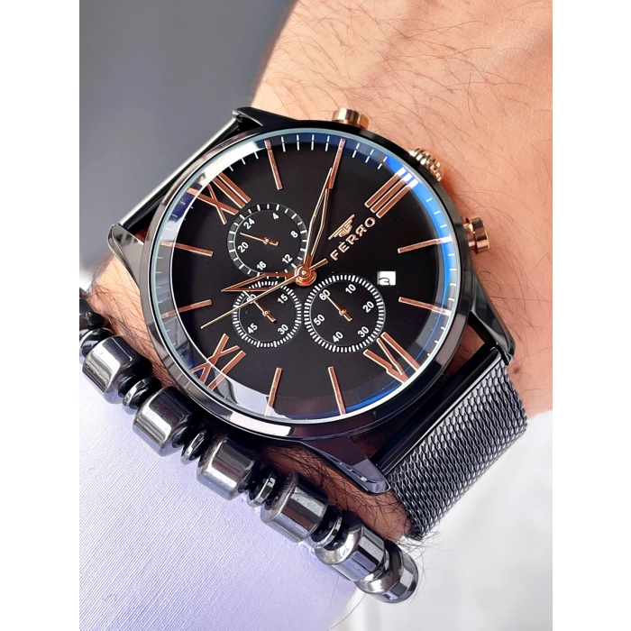 FM1536C Hasır Kordonlu Erkek Kol Saati