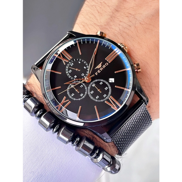 FM1536C Hasır Kordonlu Erkek Kol Saati