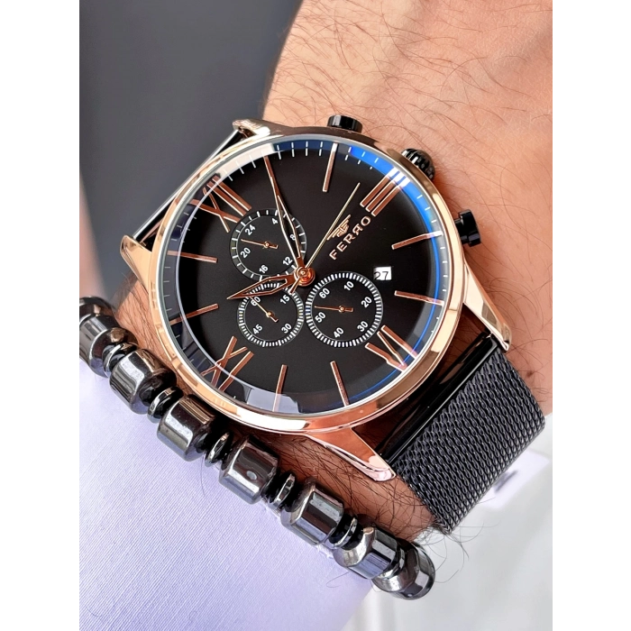 FM1536C Hasır Kordonlu Erkek Kol Saati