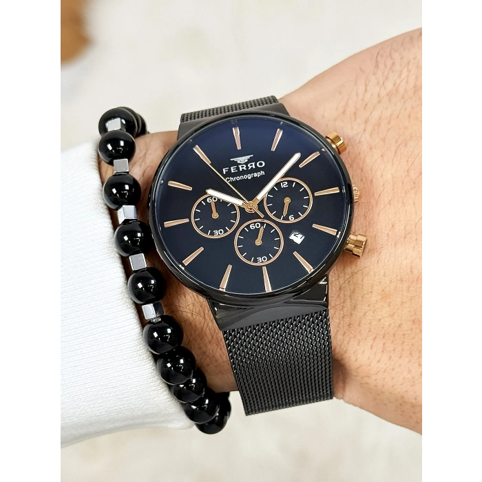 FM1697C Hasır Kordonlu Erkek Kol Saati