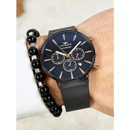 FM1697C Hasır Kordonlu Erkek Kol Saati