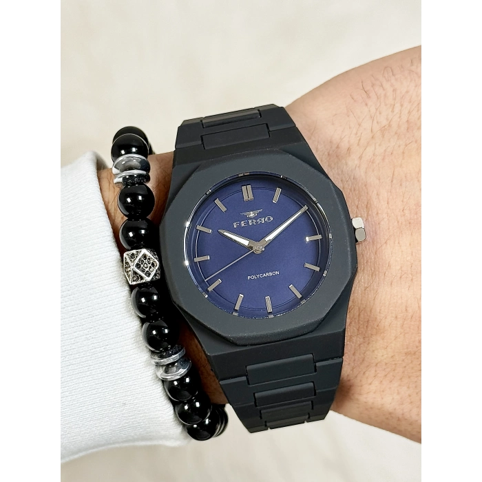 F11400D Silikon Kordonlu Erkek Kol Saati