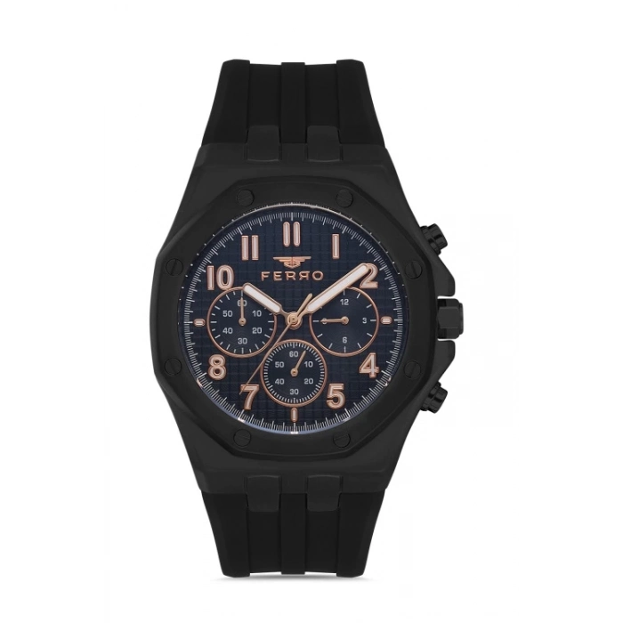 FM11307D Silikon Kordonlu Erkek Kol Saati