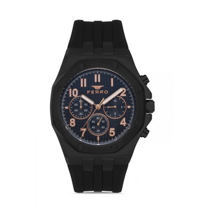 FM11307D Silikon Kordonlu Erkek Kol Saati