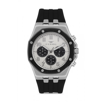 FM11307D Silikon Kordonlu Erkek Kol Saati