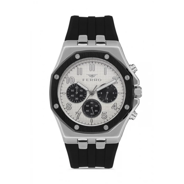 FM11307D Silikon Kordonlu Erkek Kol Saati