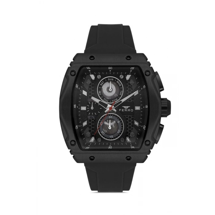 FM11351D Silikon Kordonlu Erkek Kol Saati