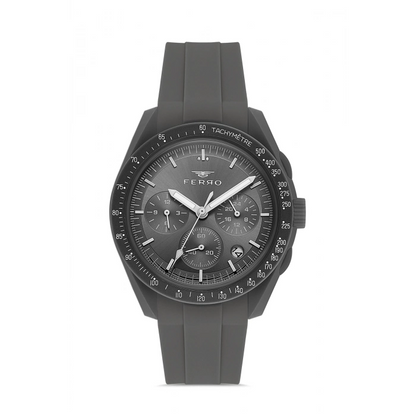 FM11401D Silikon Kordonlu Erkek Kol Saati