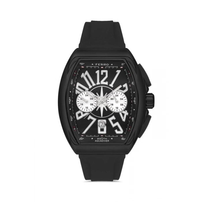 FM11444D Silikon Kordonlu Erkek Kol Saati