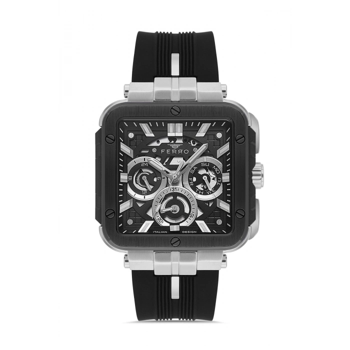 FM11572DWT Silikon Kordonlu Erkek Kol Saati