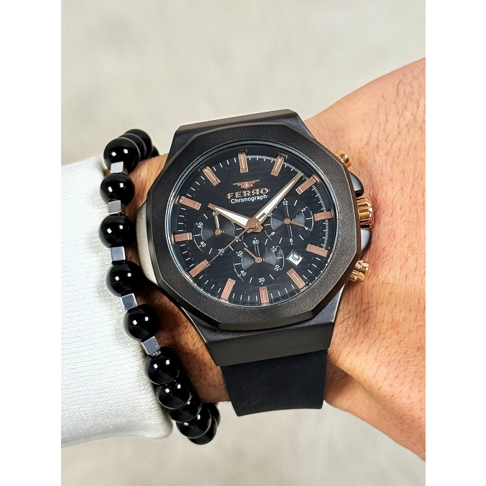 FM31348D Silikon Kordonlu Erkek Kol Saati