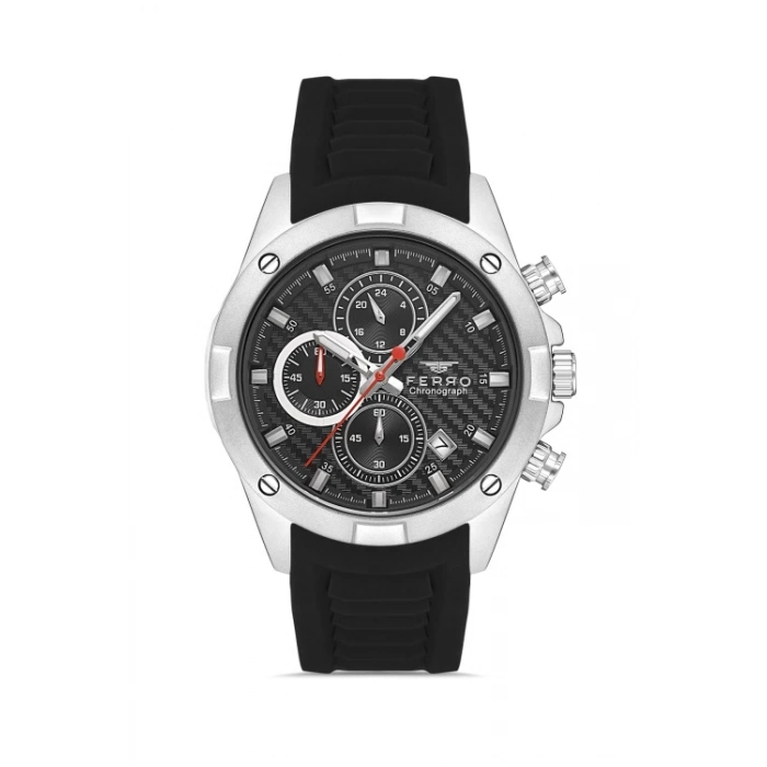 FM31361D Silikon Kordonlu Erkek Kol Saati