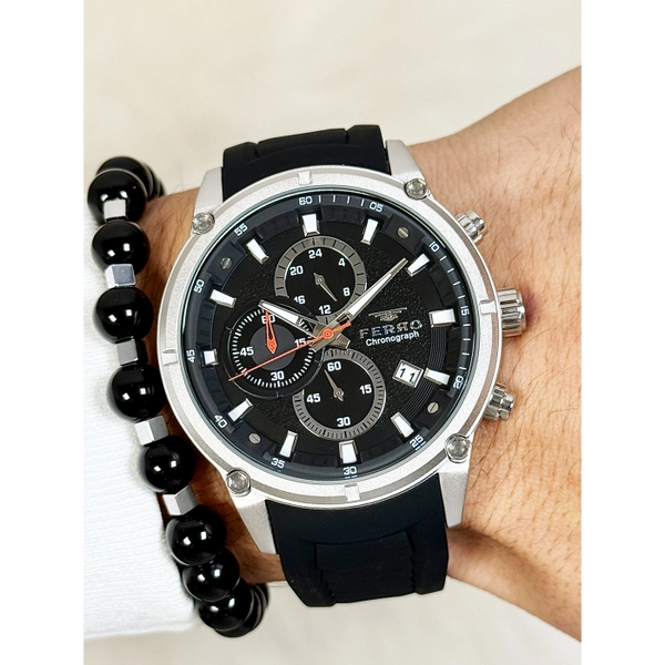 FM31363D Silikon Kordonlu Erkek Kol Saati