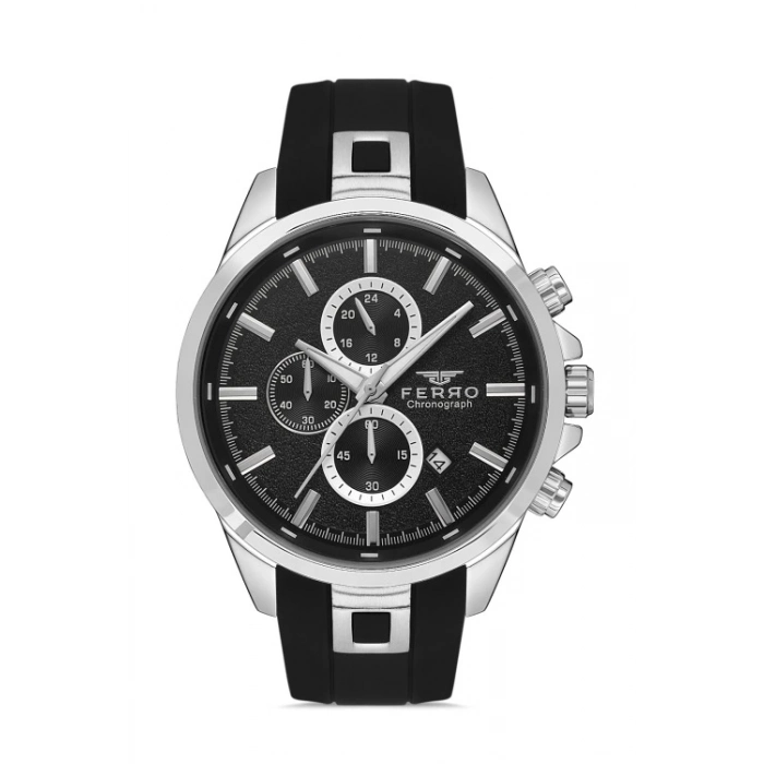 FM31380D Silikon Kordonlu Erkek Kol Saati