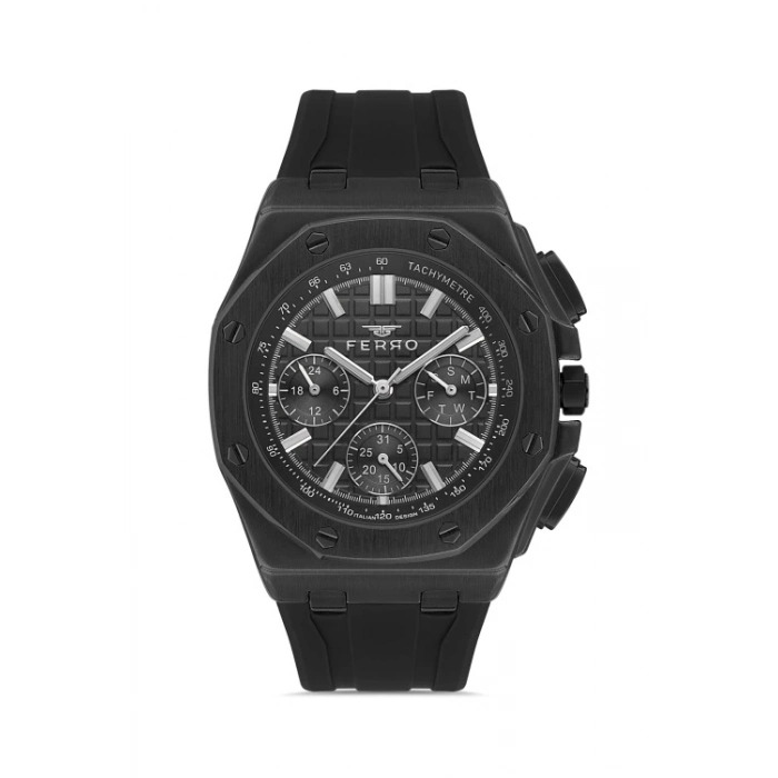 FM43001D Silikon Kordonlu Erkek Kol Saati