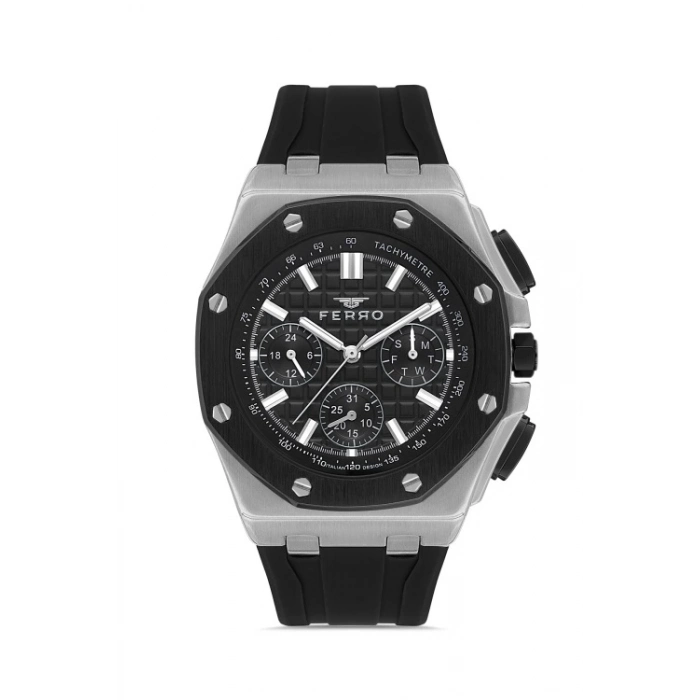 FM43001D Silikon Kordonlu Erkek Kol Saati