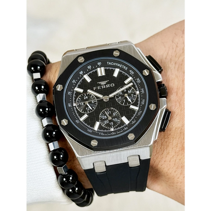 FM43001D Silikon Kordonlu Erkek Kol Saati