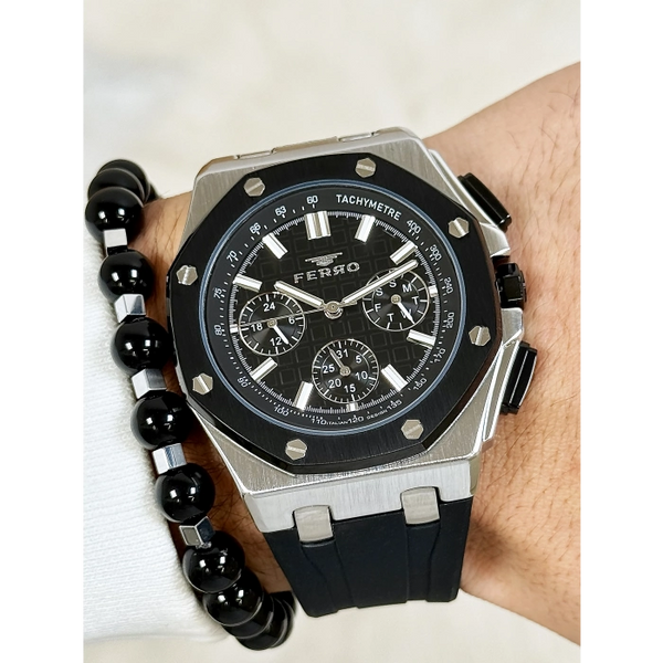 FM43001D Silikon Kordonlu Erkek Kol Saati