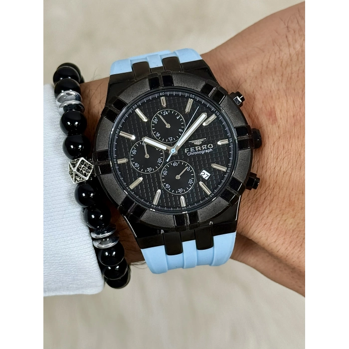 FM11378D Çelik Kordonlu Erkek Kol Saati