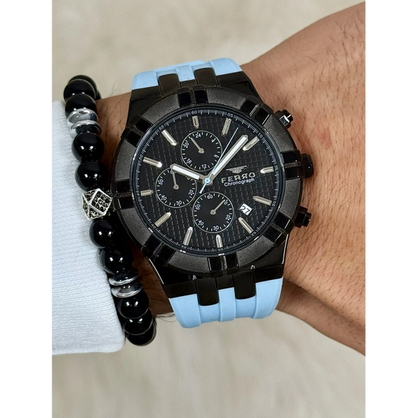 FM11378D Çelik Kordonlu Erkek Kol Saati