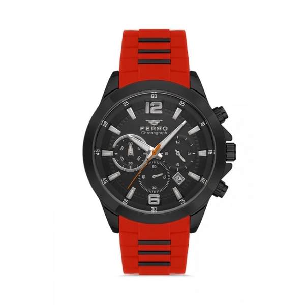 FM31362D Silikon Kordonlu Erkek Kol Saati