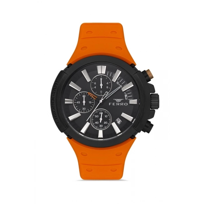 FM11002D Silikon Kordonlu Erkek Kol Saati