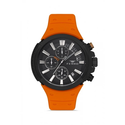 FM11002D Silikon Kordonlu Erkek Kol Saati