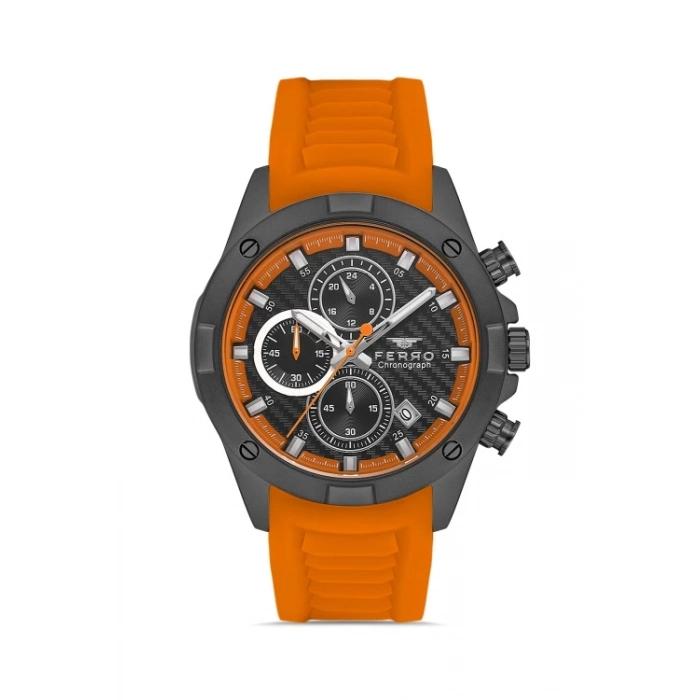 FM31361D Silikon Kordonlu Erkek Kol Saati