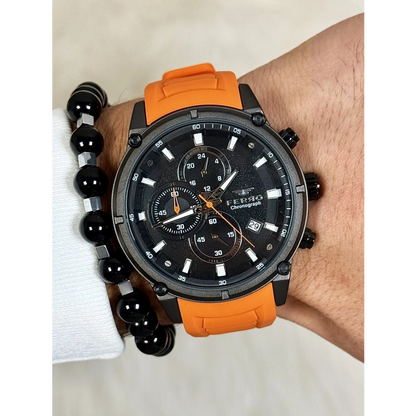 FM31363D Silikon Kordonlu Erkek Kol Saati