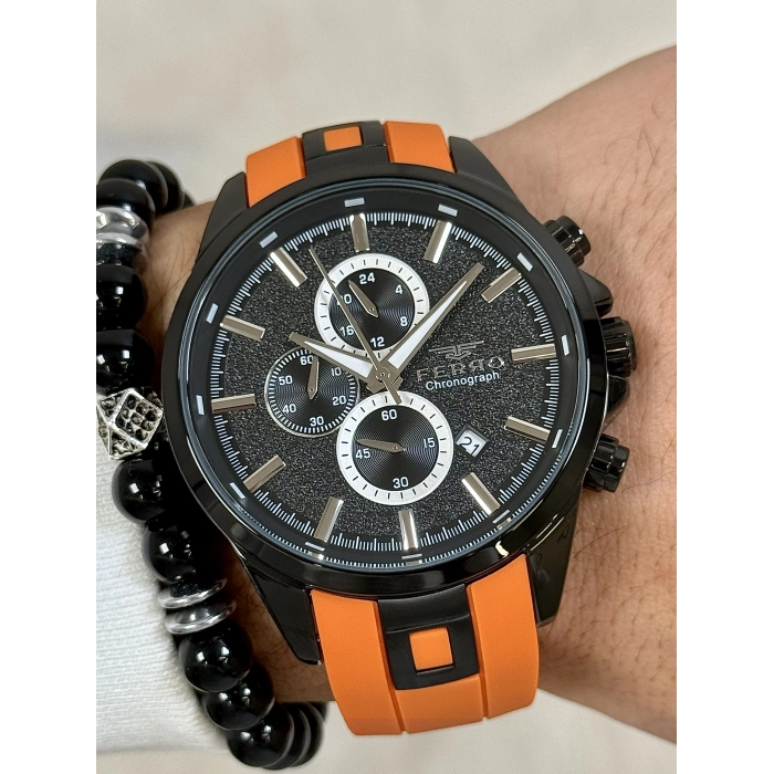 FM31380D Silikon Kordonlu Erkek Kol Saati