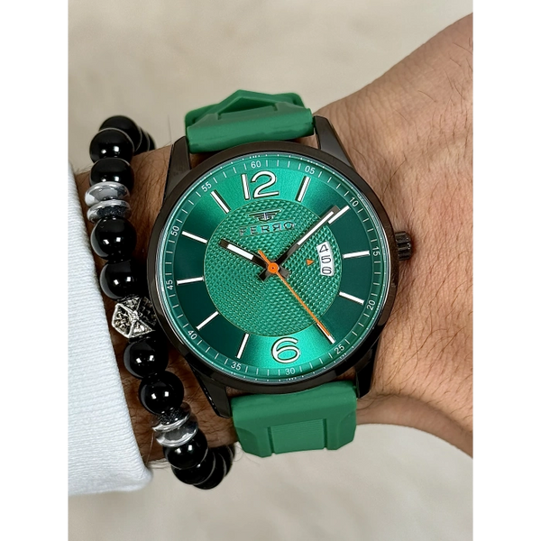 F11316D Silikon Kordonlu Erkek Kol Saati