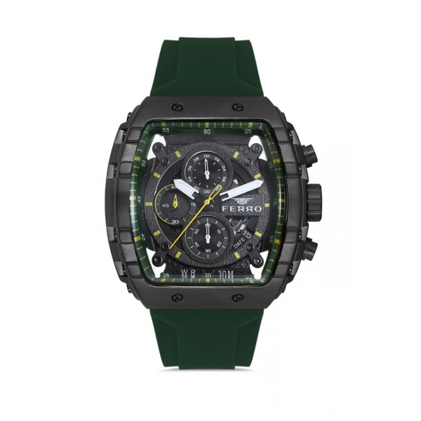 FM11001D Silikon Kordonlu Erkek Kol Saati